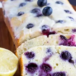 Sugar Free Lemon Blueberry Loaf